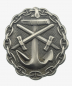 Preview: Empire wounded badge of the Navy in 1918 in silver